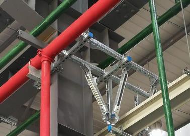 平坝该抗震支架的整体式支吊架结构协调性好